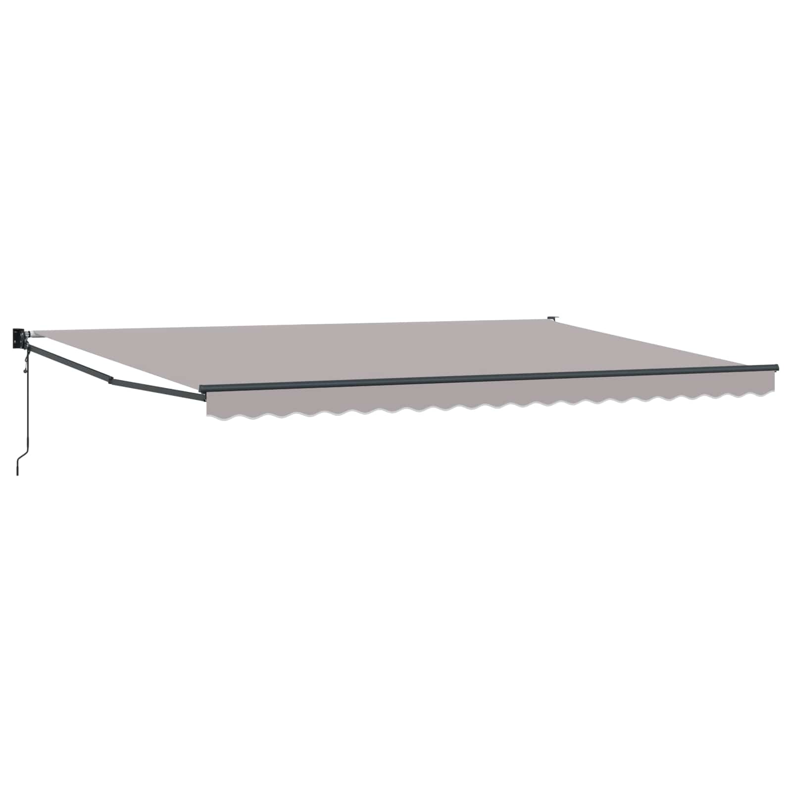 Nadstrešnica Svjetlosiva 500 x 300 x 165 cm Poliester i metal