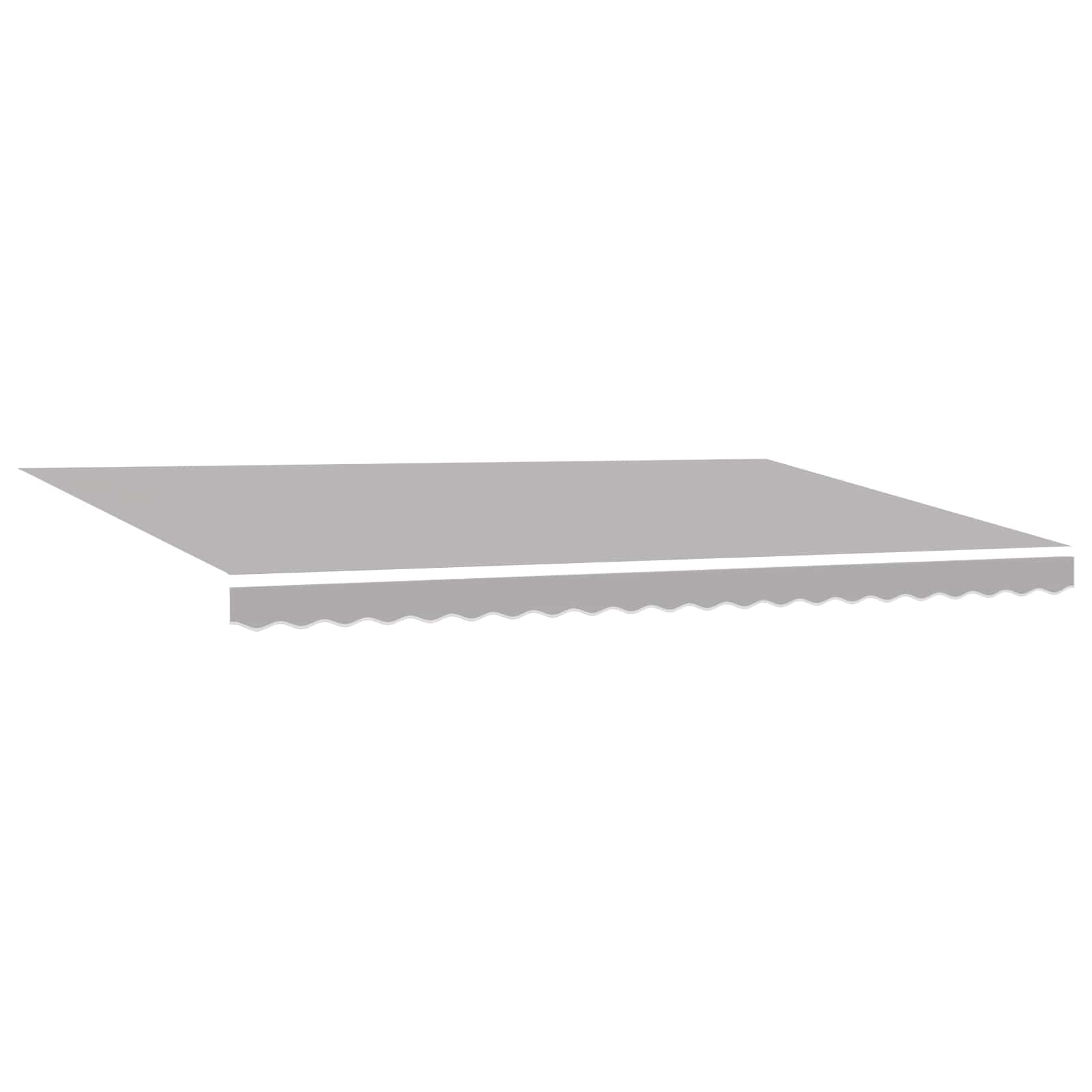 Povlačivi tende Svjetlosiva 500 x 300 x 165 cm Tkanina i Metal