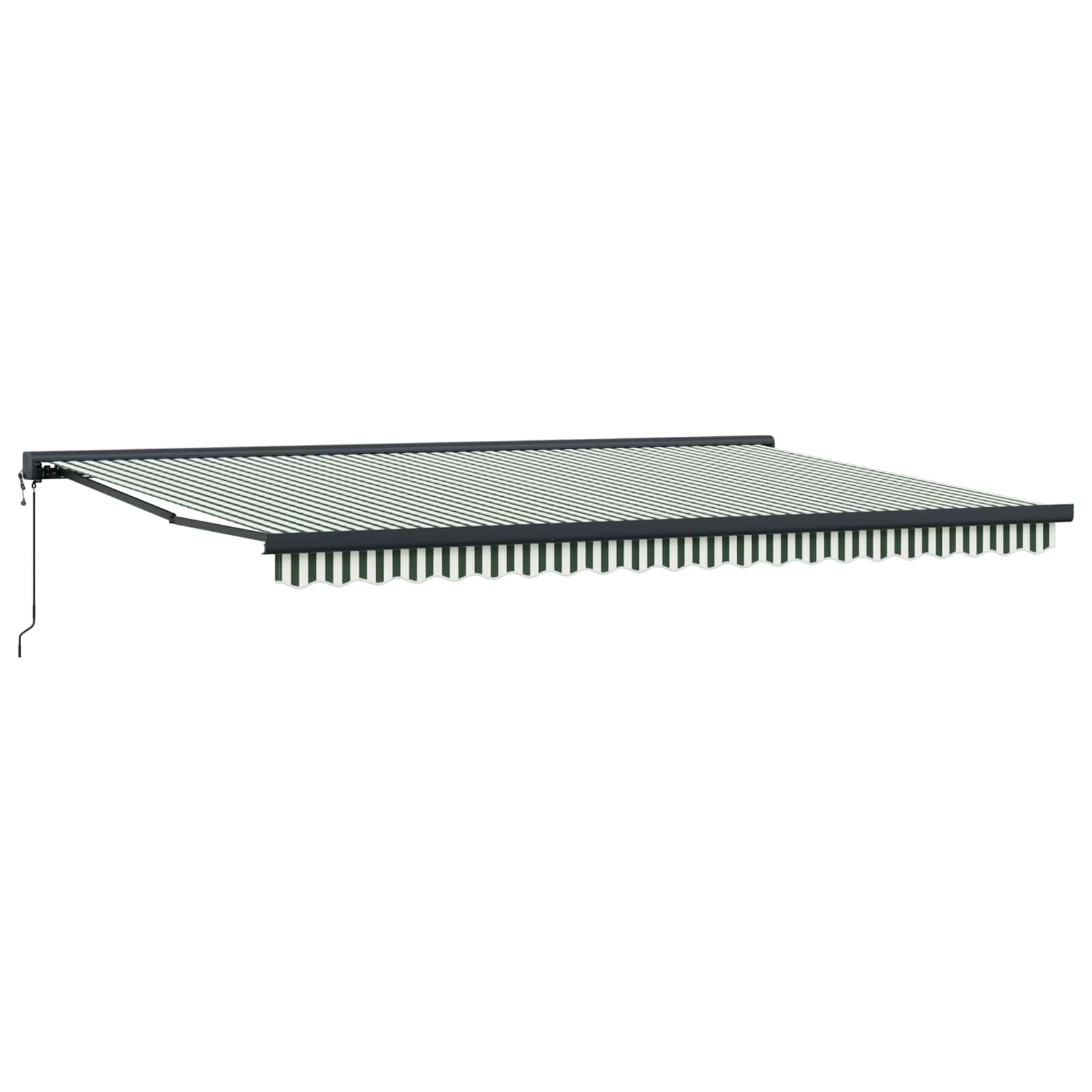 Povlačivi tende Zelena i bijela 500 x 300 x 165 cm