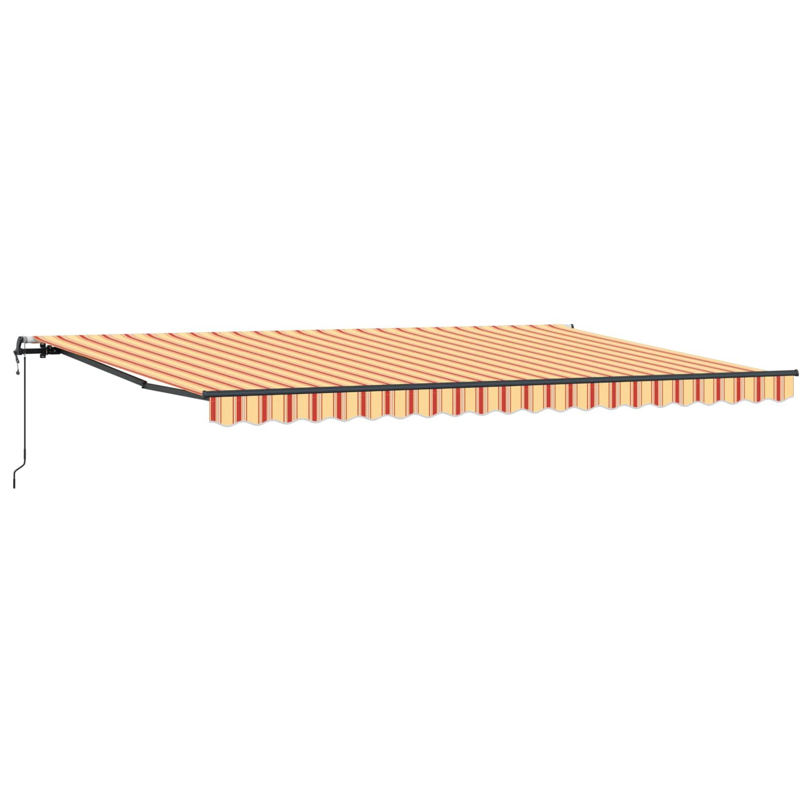 Skrovita tenda Žuta i narančasta 500 × 350 cm