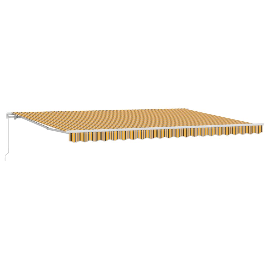 Povlačivi tende Šareni 500 × 350 cm Poliester i aluminij