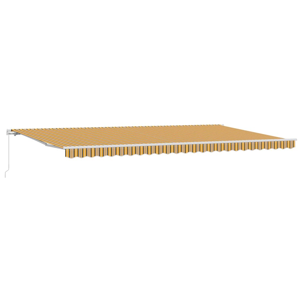Povlačivi tende Šareni 600 × 300 cm Poliester i aluminij