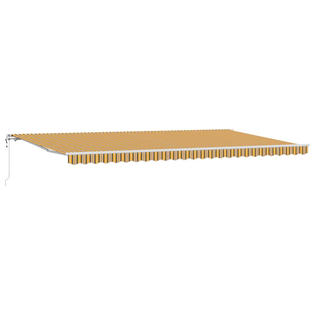 Povlačivi tende Šareni 600 × 300 cm Tkanina i Aluminij
