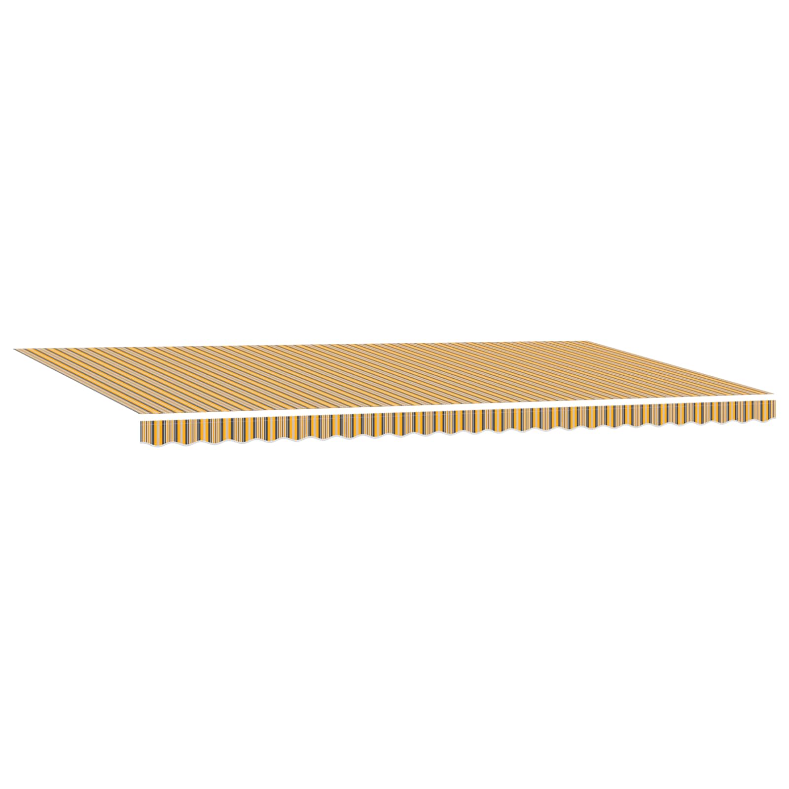 Povlačivi tende Šareni 600 × 300 cm Tkanina i Aluminij
