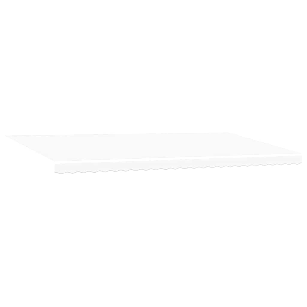 Povlačivi tende Bijela 600 × 300 cm Poliester i aluminij
