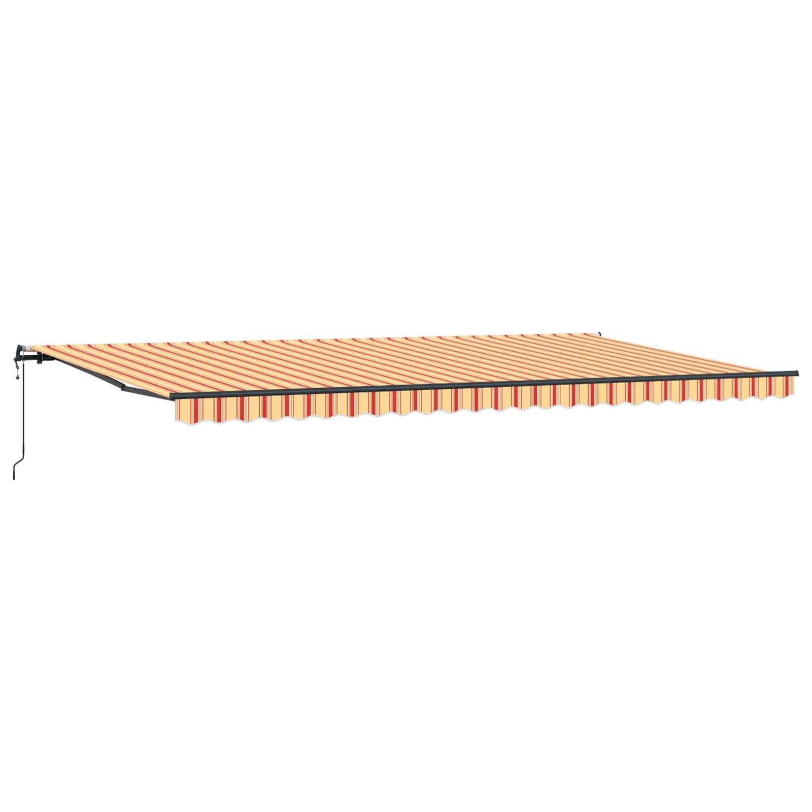 Skrovita tenda Žuta i narančasta 600 × 350 cm