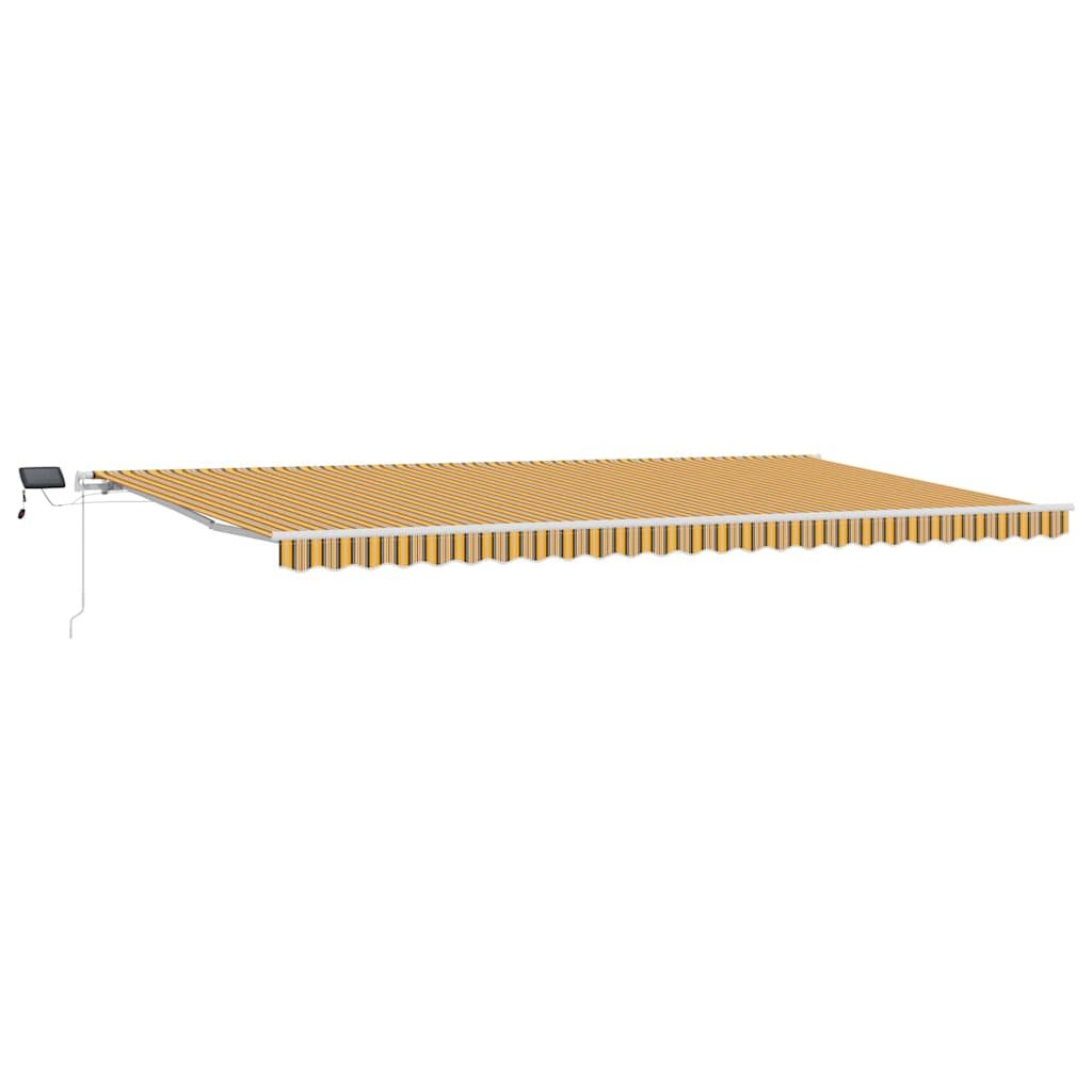 Povlačivi tende Šareni 600 × 350 cm Tkanina i Aluminij
