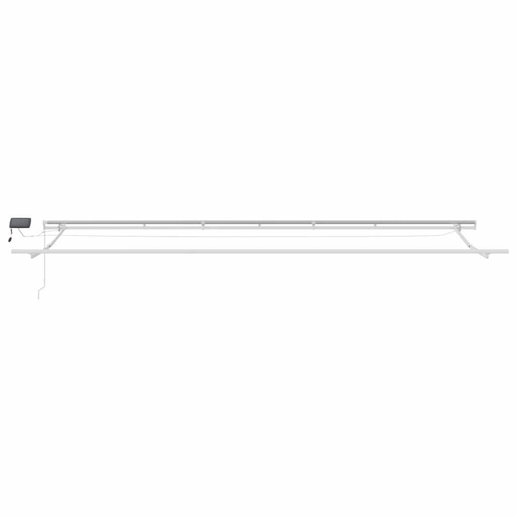 Povlačivi tende Bijela 600 × 350 cm Tkanina i Aluminij