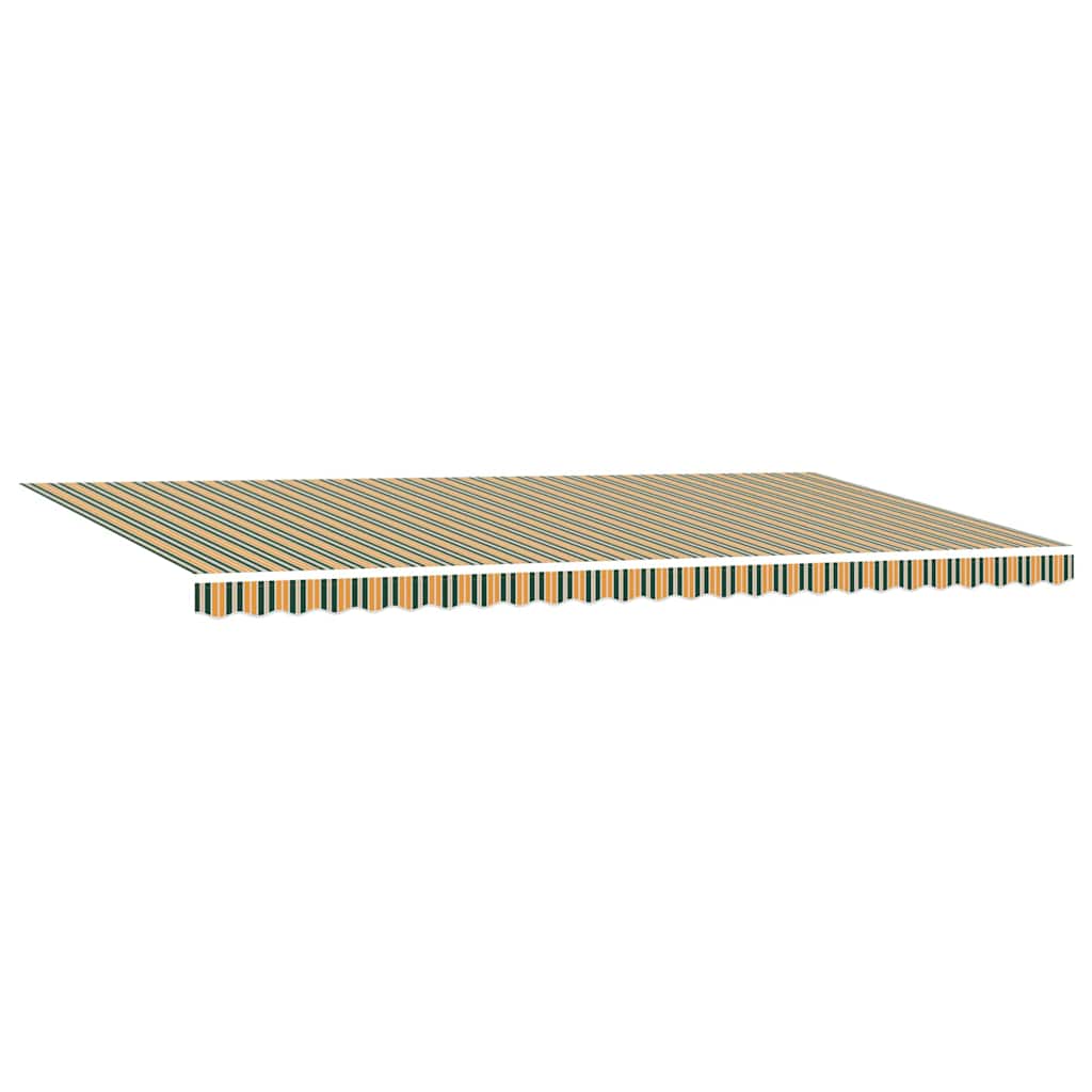 Povlačivi tende Zelena i žuta 600 × 350 cm Tkanina i Aluminij