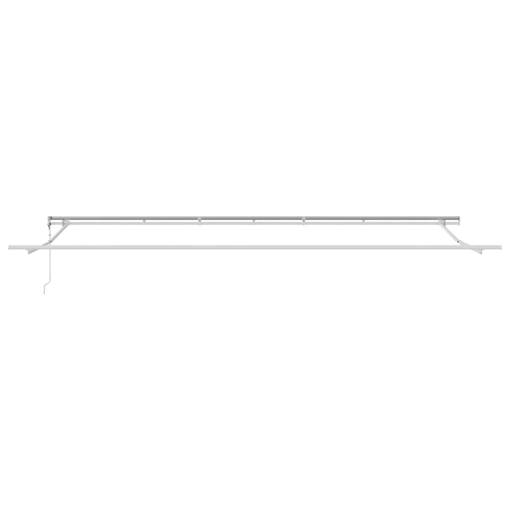 Povlačivi tende Zelena i bijela 600 × 350 cm Tkanina i Aluminij