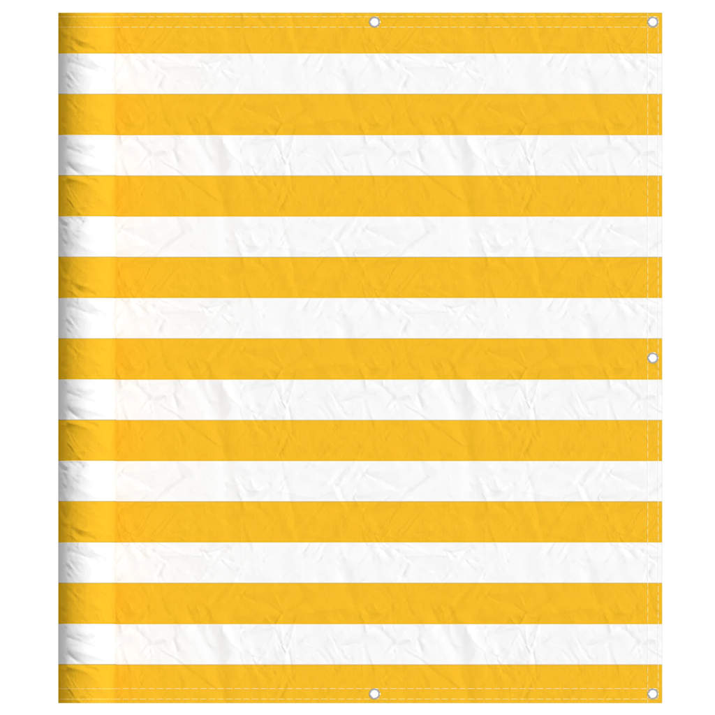 Balkonska pregrada žuto-bijele pruge 120x800 cm