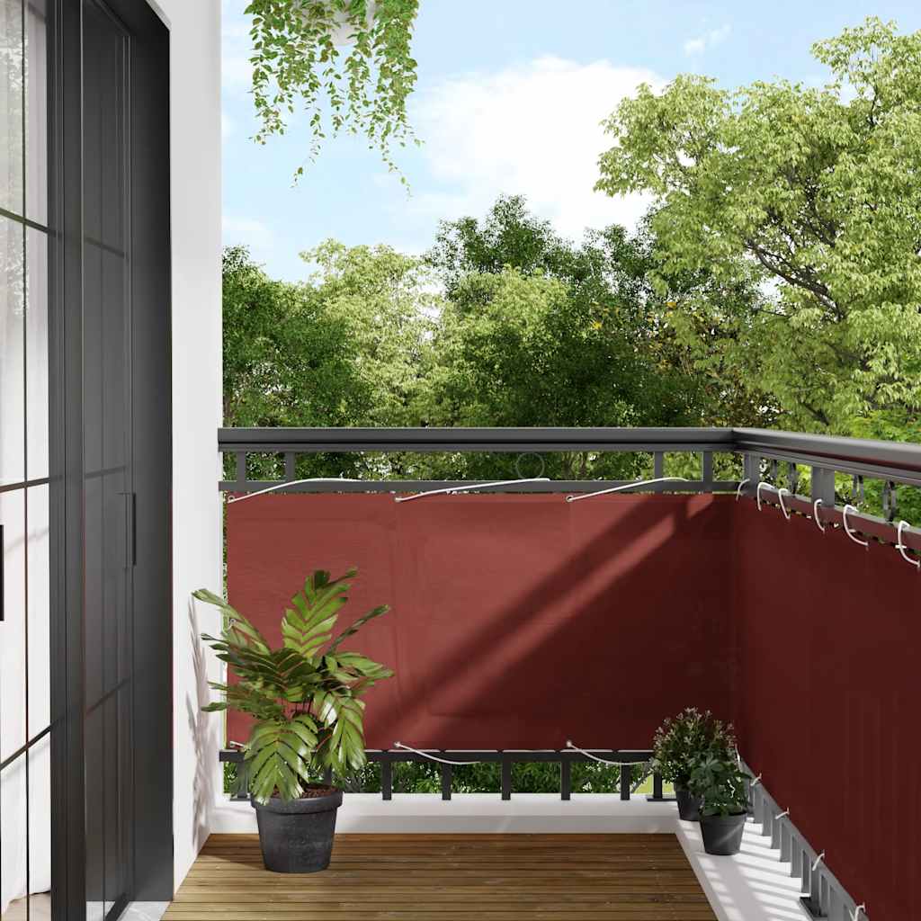 Balkonska pregrada Terakota 75x800 cm 100% poliester Oxford