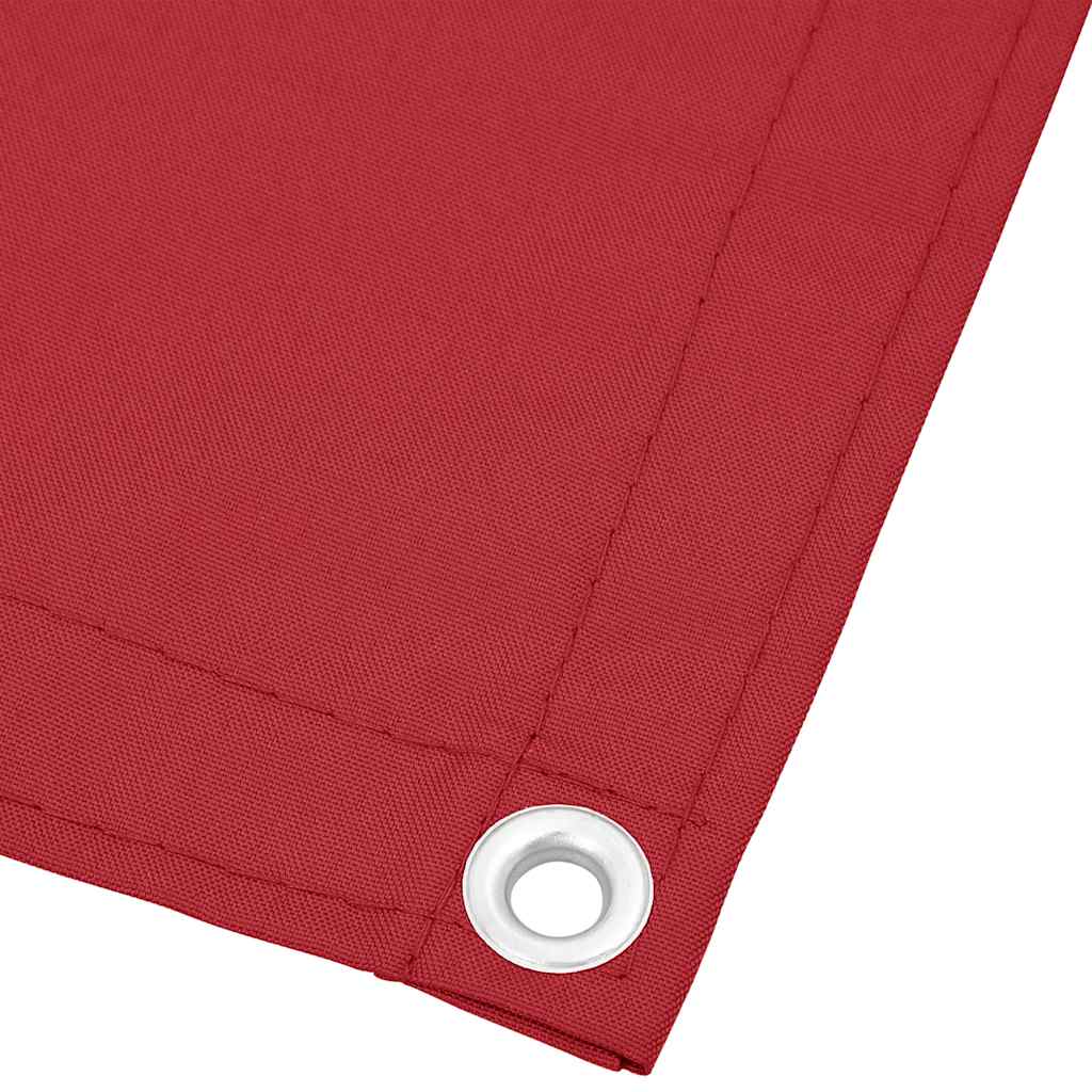 Balkonska pregrada crvena 120x700 cm 100% poliester Oxford