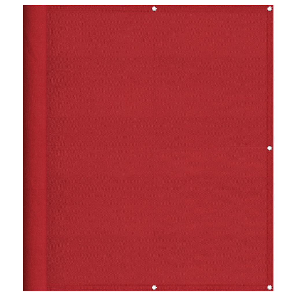Balkonska pregrada crvena 120x1000 cm 100% poliester Oxford