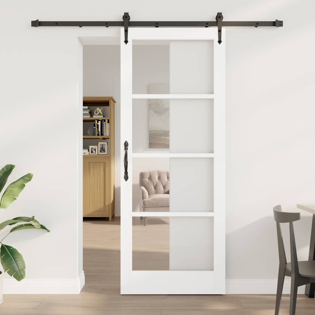 Klizna vrata Bijela i crna 83 x 211 cm