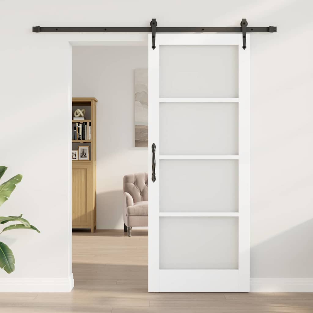 Klizna vrata Bijela i crna 83 x 211 cm