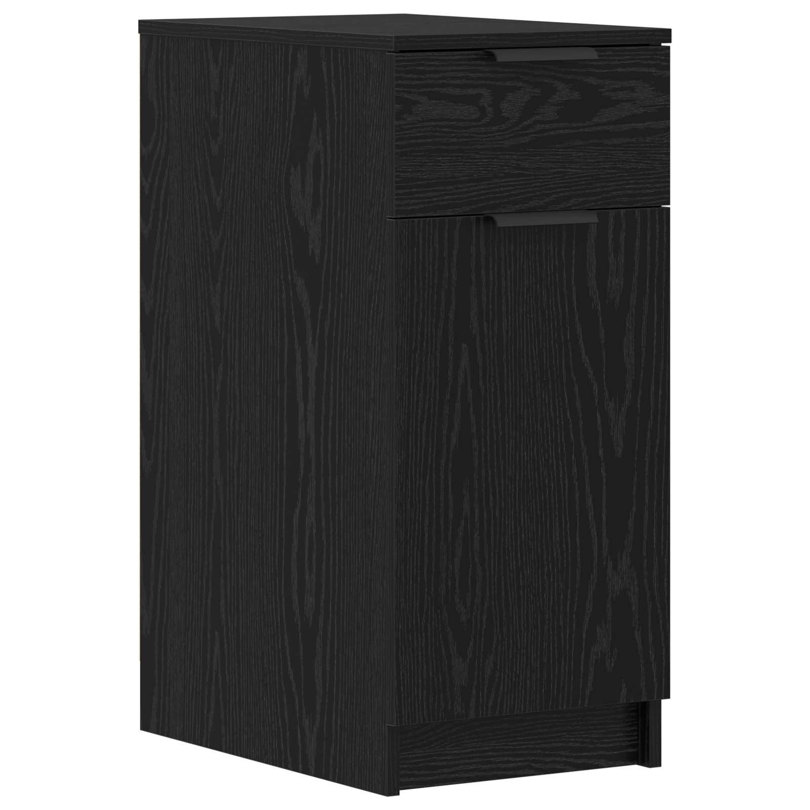 Stol s ladicama Crni hrast 133 x 50 x 75 cm Konstruirano drvo