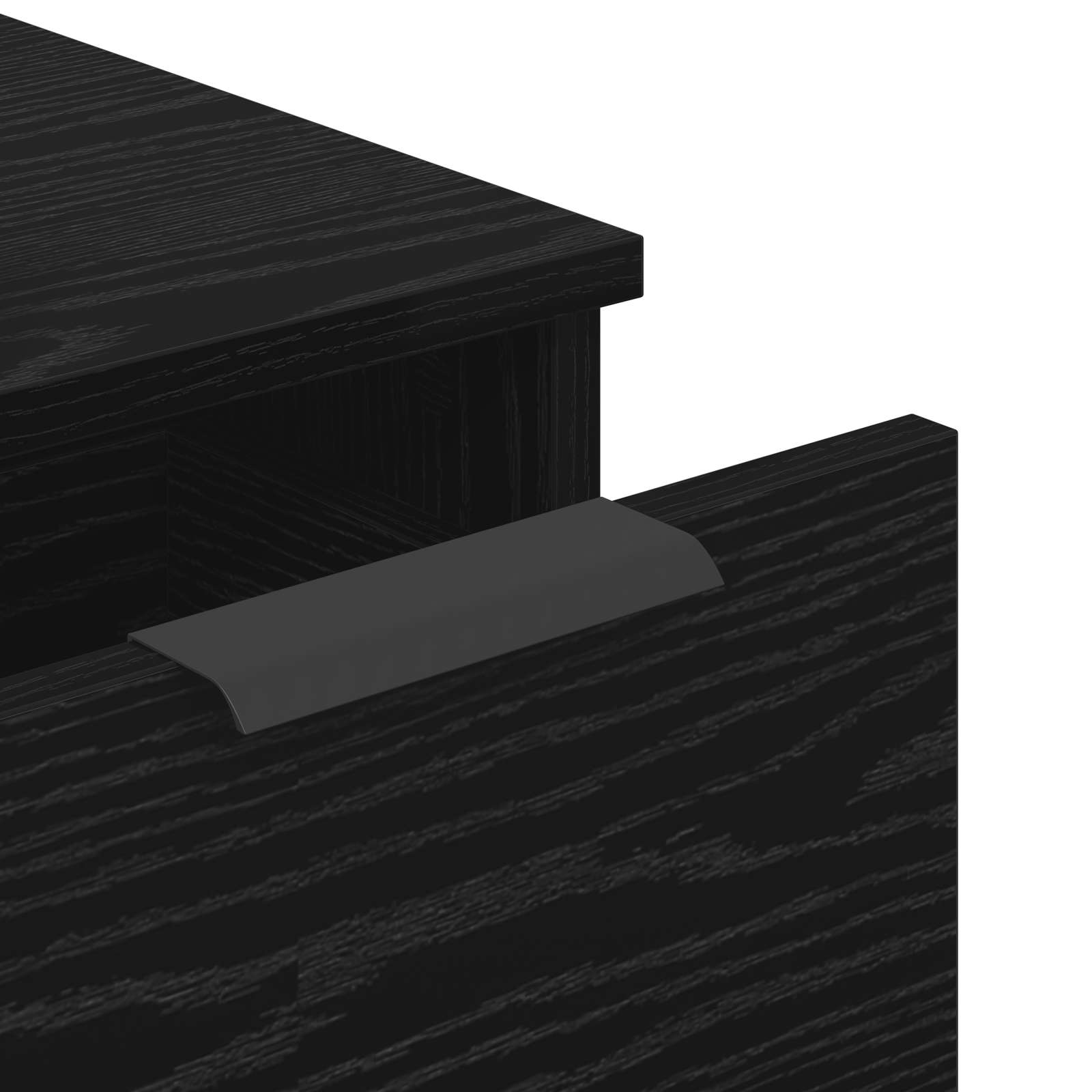 Kreveta 3 pcs Crni hrast 181 x 30 x 70 cm Konstruirano drvo