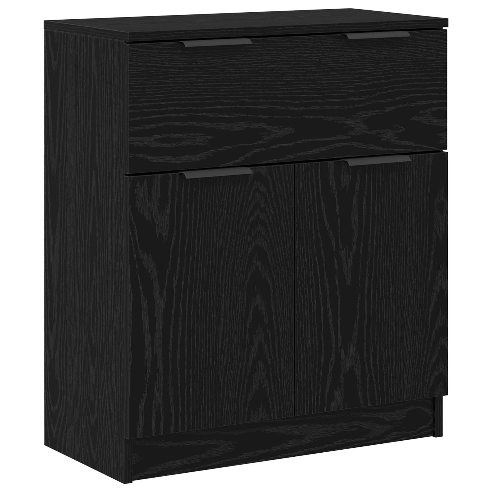 Kreveta 3 pcs Crni hrast 181 x 30 x 70 cm Konstruirano drvo