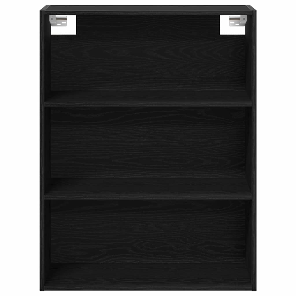 Highboard 2 pcs Crni hrast Konstruirano drvo