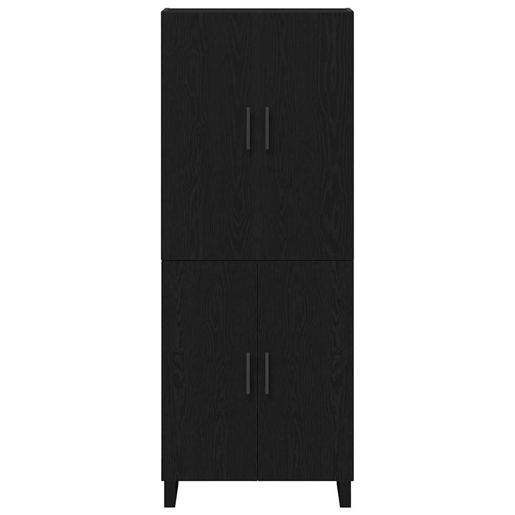 Highboard 2 pcs Crni hrast 69,5 x 34 x 180 cm