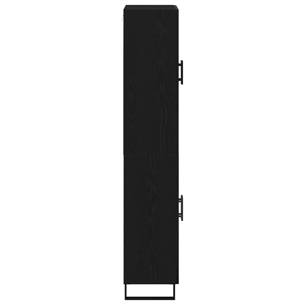 Highboard 2 pcs Crni hrast 69,5 x 34 x 180 cm