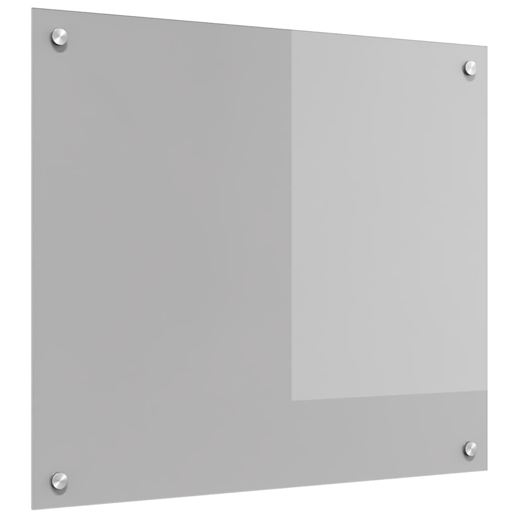 Kuhinjski zid Svijetlo siva 70 x 60 cm Staklo otporno na udarce