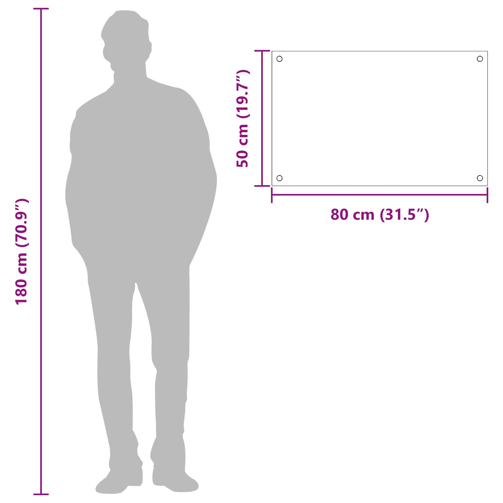 Kuhinjski zid Žuta 80 x 50 cm Staklo otporno na udarce