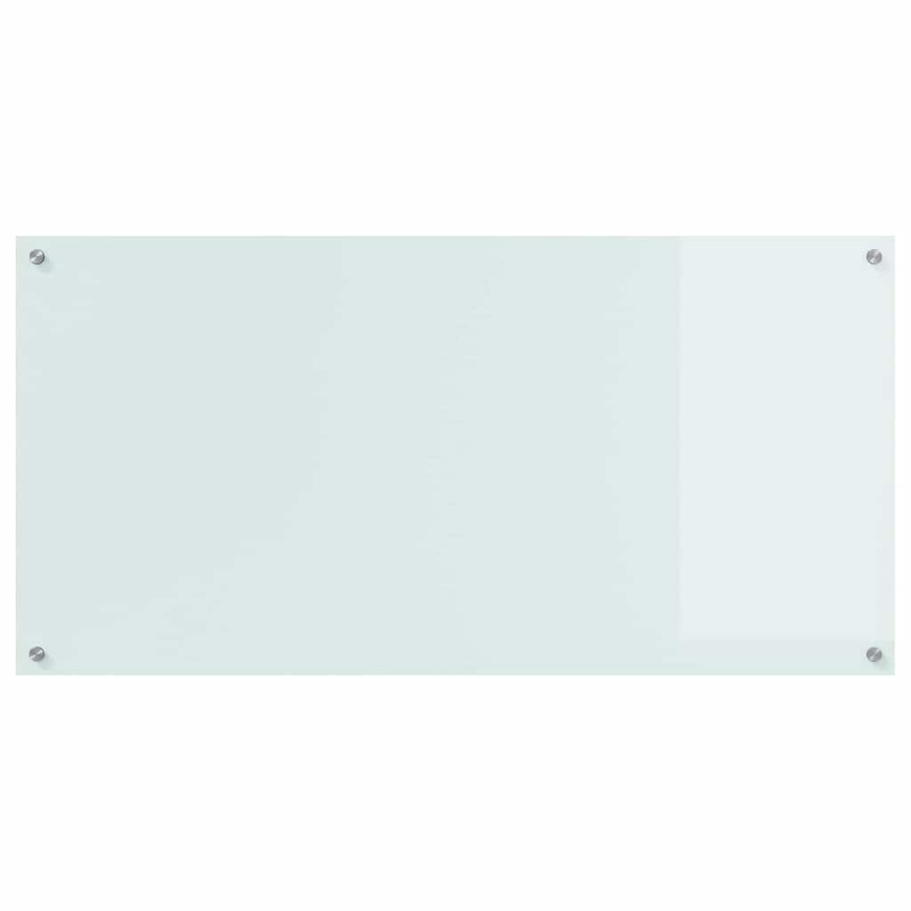 Kuhinjski zid Bijelo 120 x 60 cm Staklo otporno na udarce