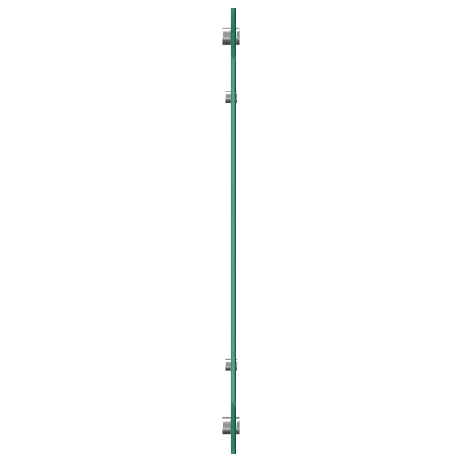 Kuhinjski zid Crna 110 x 50 cm Staklo otporno na udarce