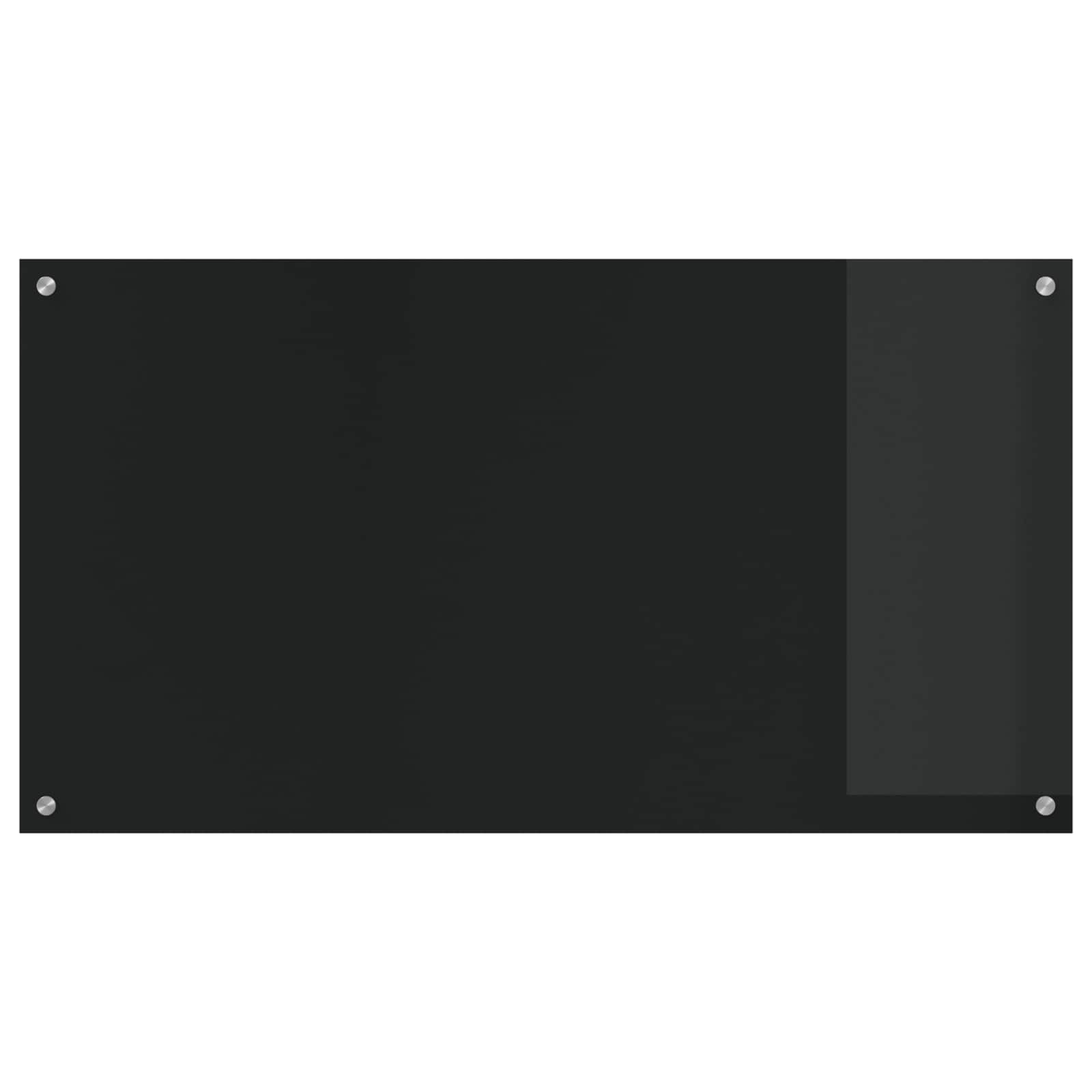 Kuhinjski zid Crna 110 x 60 cm Staklo otporno na udarce