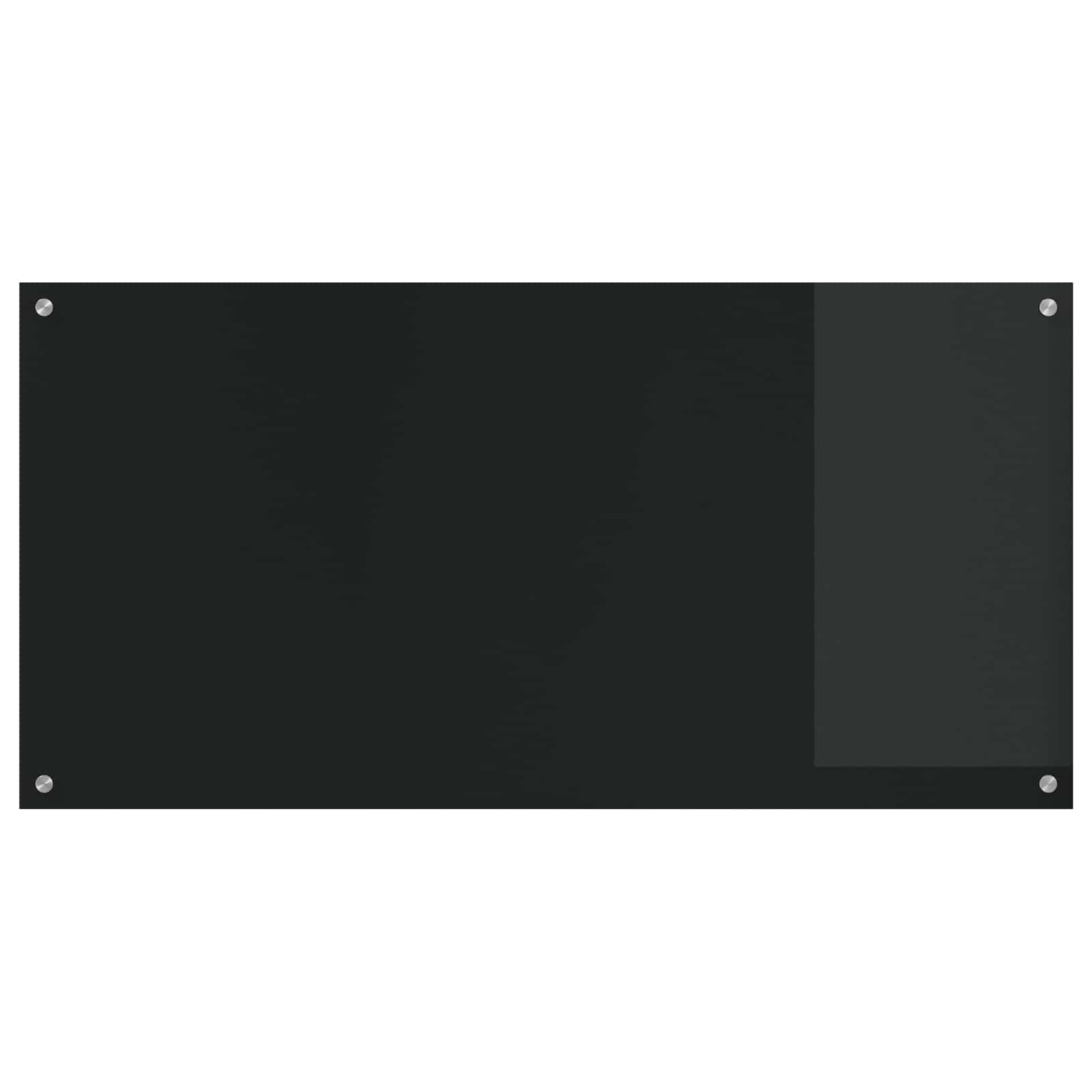 Kuhinjski zid Crna 120 x 60 cm Staklo otporno na udarce