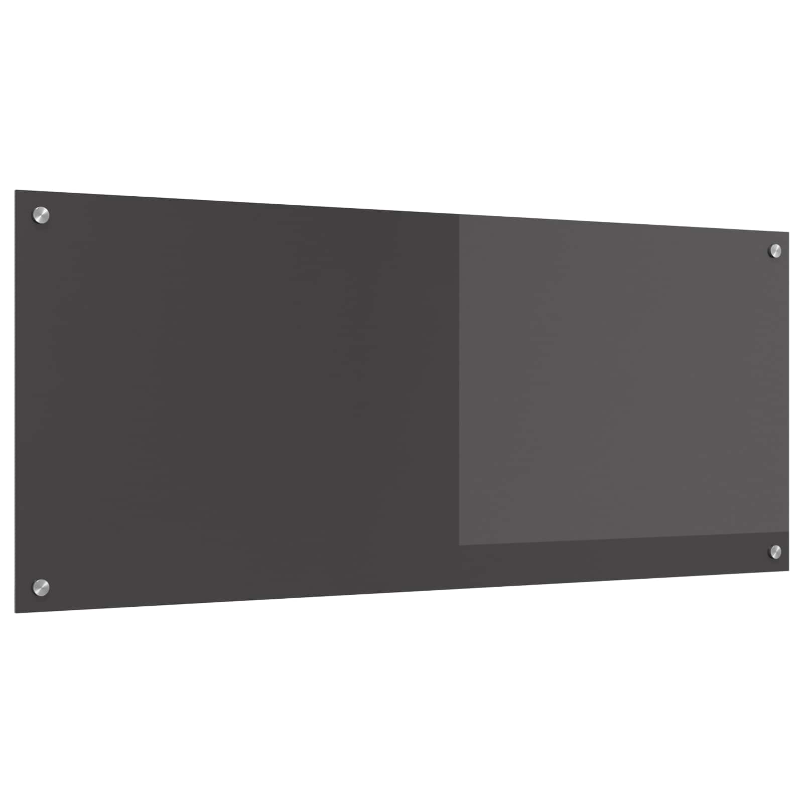 Kuhinjski zid Tamno siva 120 x 50 cm Staklo otporno na udarce