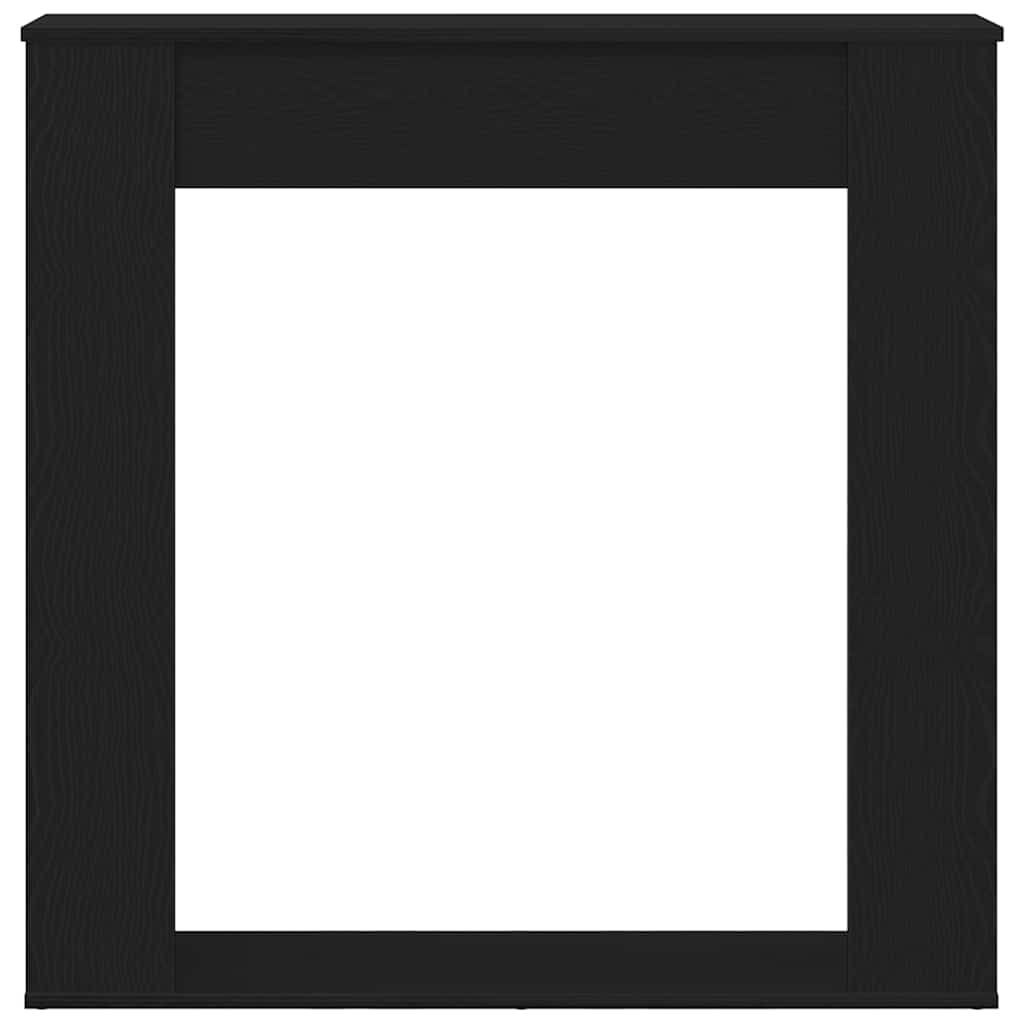 Okvir za kamin crni hrast 100x20x100 cm inženjerski drvo