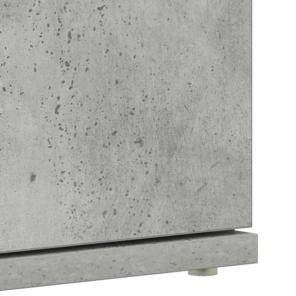 Ormar za cipele s policom Betonski sivi 80 x 39 x 178 cm