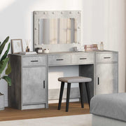 Toaletni stol 3 kom. Siva 78,5 x 41 x 135 cm Konstruirano drvo