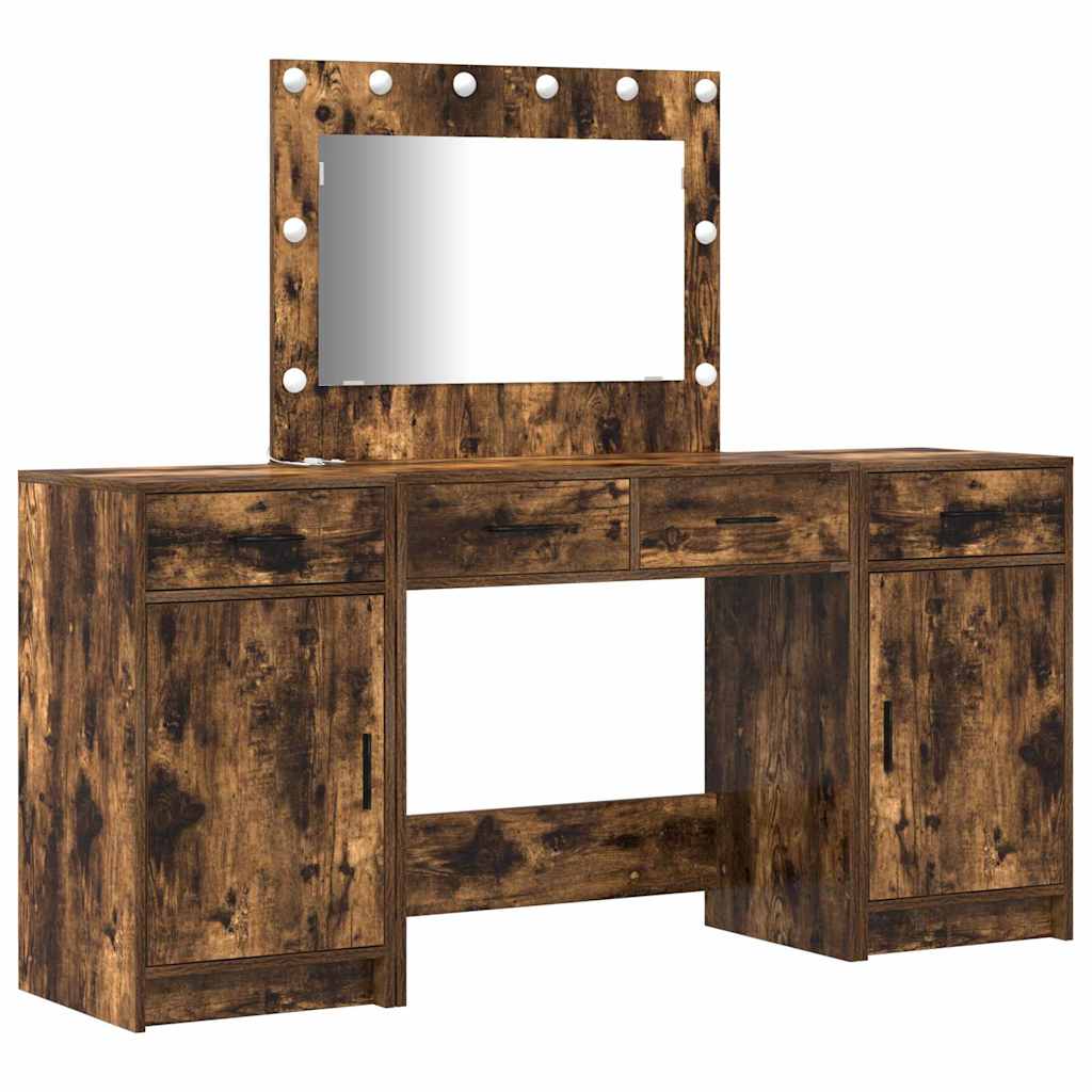 Toaletni stol 3 kom. Smeđa 78,5 x 41 x 135 cm Konstruirano drvo