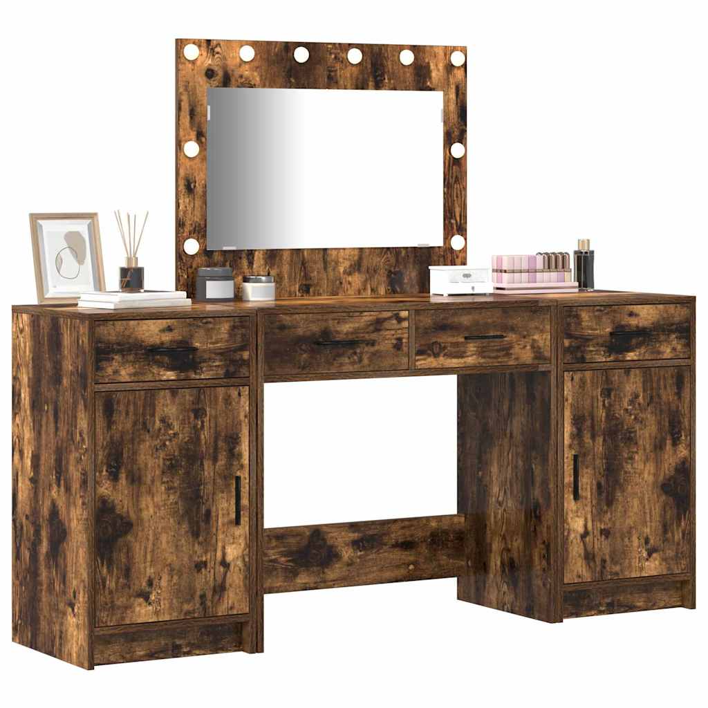 Toaletni stol 3 kom. Smeđa 78,5 x 41 x 135 cm Konstruirano drvo
