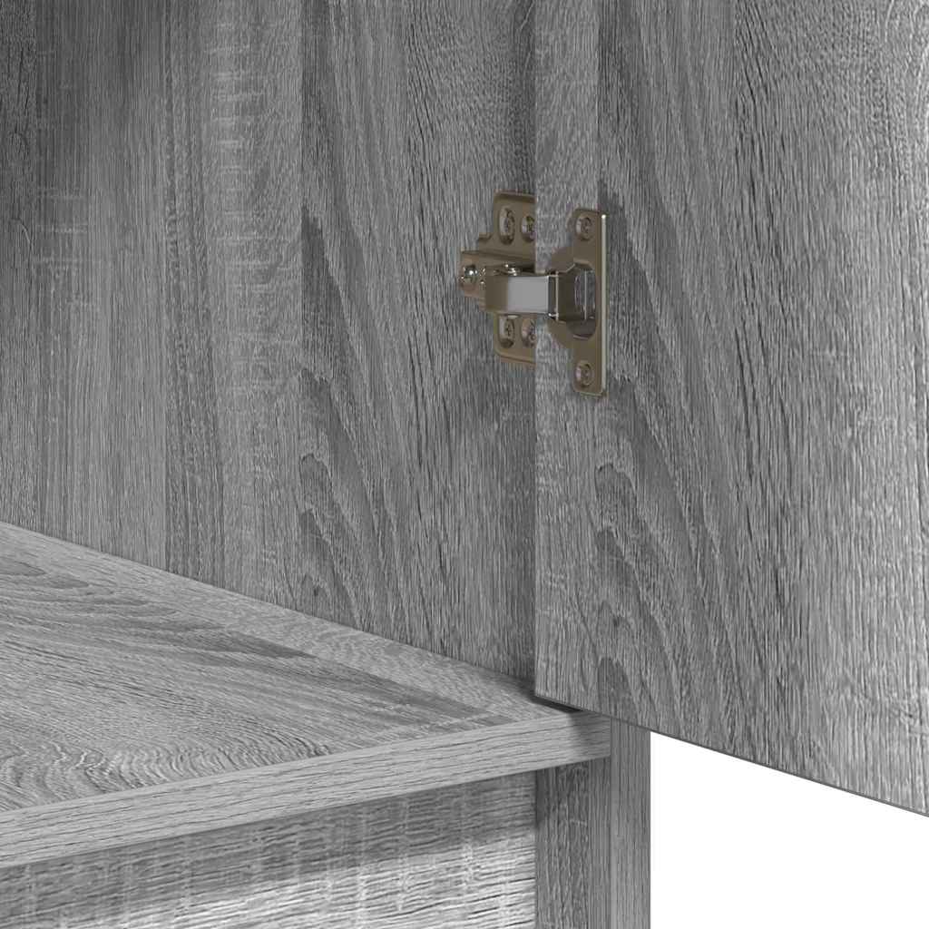 Toaletni stol 3 kom. Siva 78,5 x 41 x 135 cm Konstruirano drvo