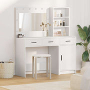 Toaletni stol 2 kom. Bijelo 78,5 x 41 x 135 cm