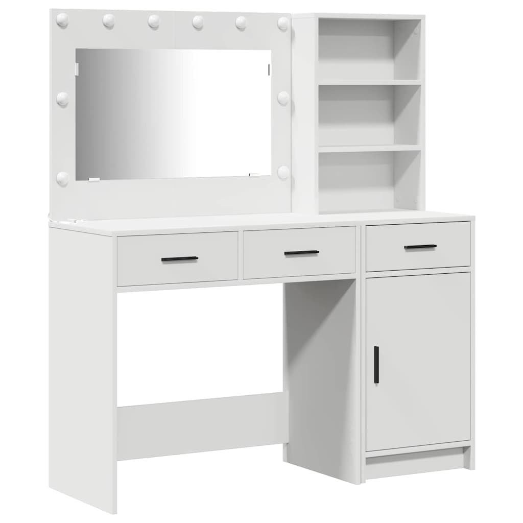 Toaletni stol 2 kom. Bijelo 78,5 x 41 x 135 cm