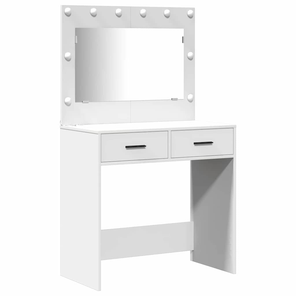 Toaletni stol 2 kom. Bijelo 78,5 x 41 x 135 cm