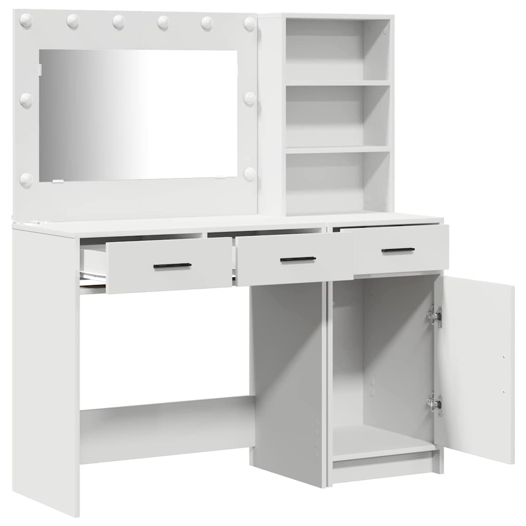 Toaletni stol 2 kom. Bijelo 78,5 x 41 x 135 cm
