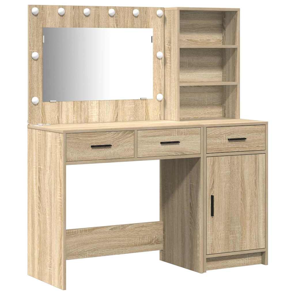 Toaletni stol 2 kom. Smeđa 78,5 x 41 x 135 cm Konstruirano drvo