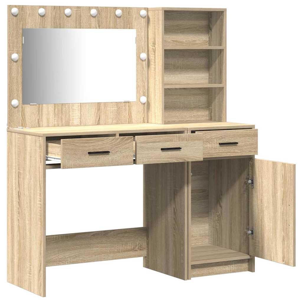 Toaletni stol 2 kom. Smeđa 78,5 x 41 x 135 cm Konstruirano drvo
