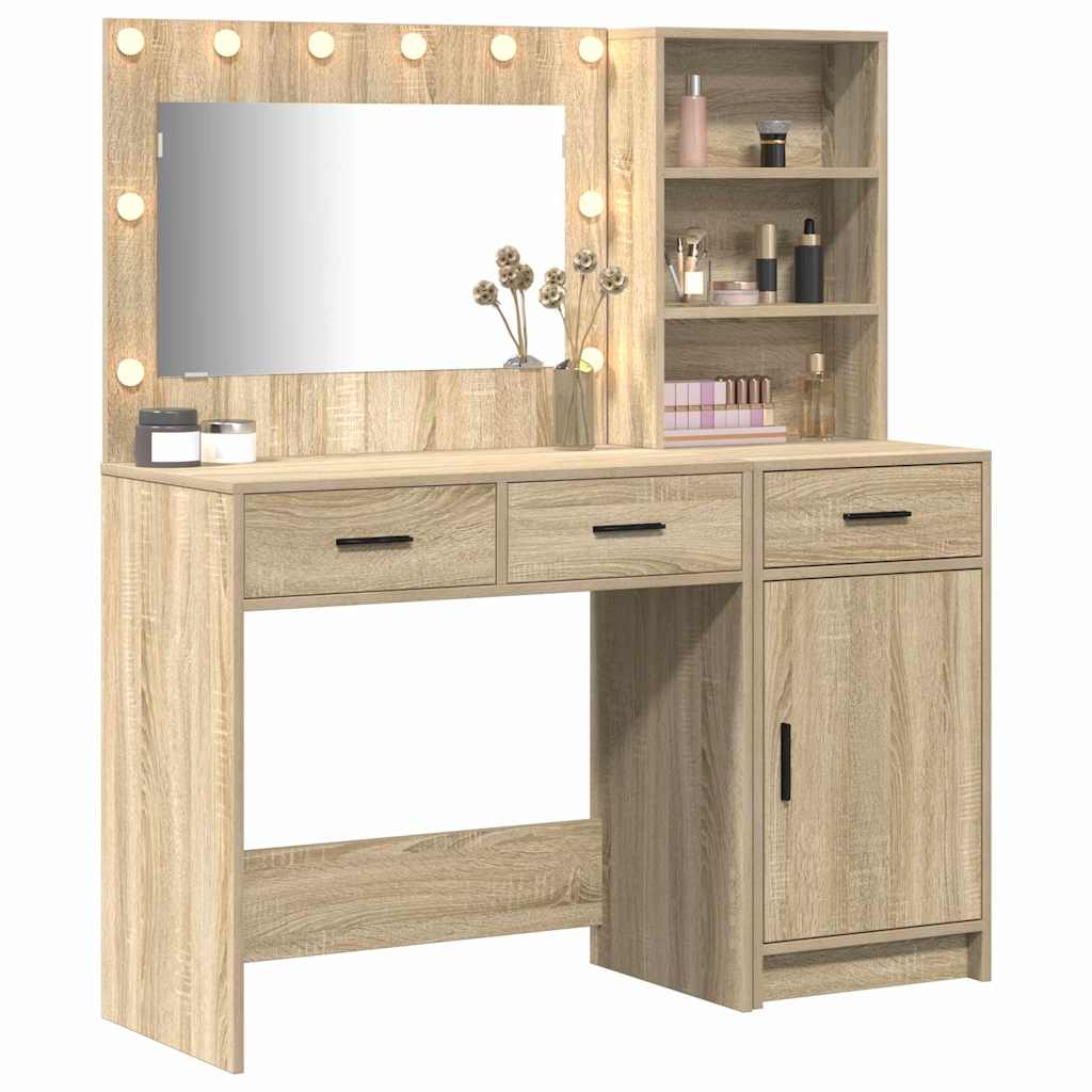 Toaletni stol 2 kom. Smeđa 78,5 x 41 x 135 cm Konstruirano drvo