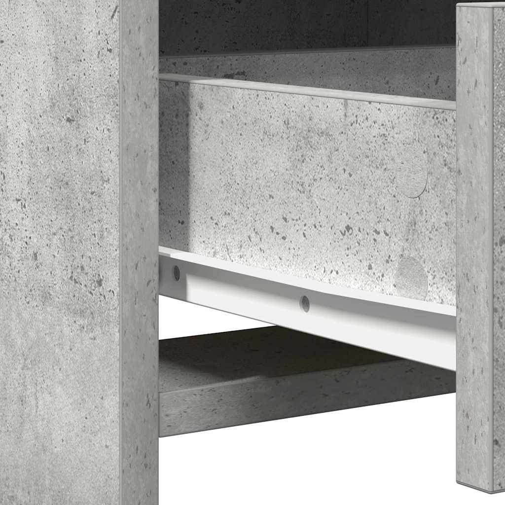 Toaletni stol 2 kom. Siva 78,5 x 41 x 135 cm Konstruirano drvo