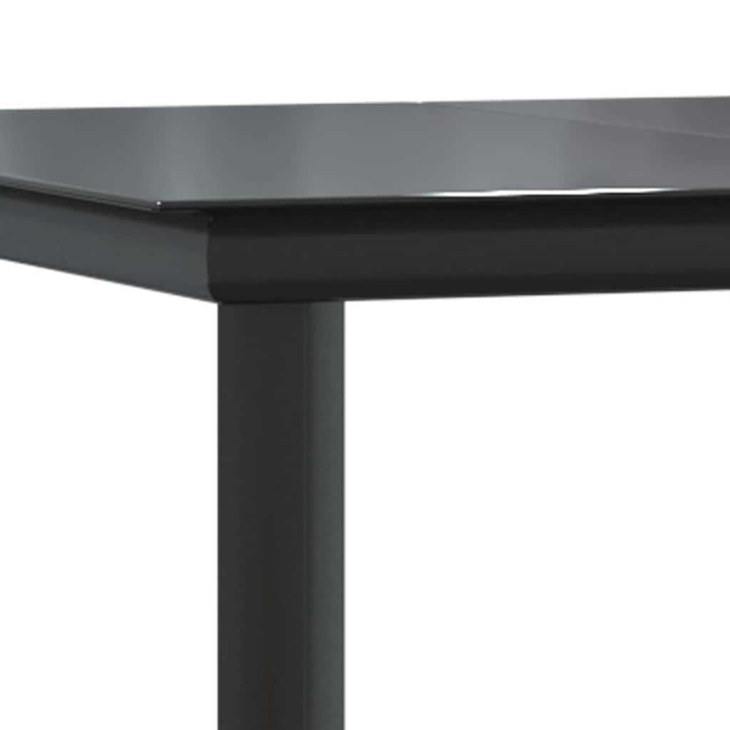 Vrtni blagovaonski set od 5 dijelova, smeđi, poliratan, staklo
