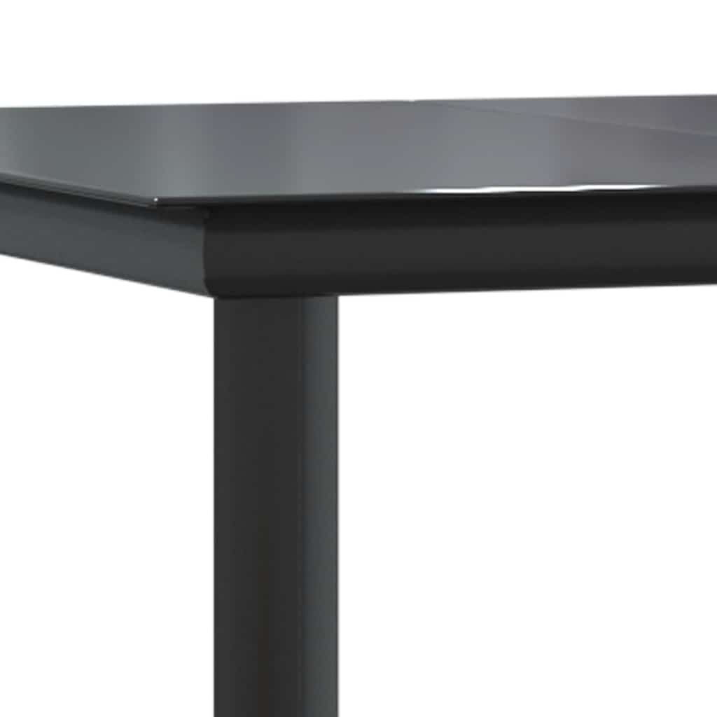 7-dijelni vrtni blagovaonski set s jastucima poliratan i staklo Smeđa 160 x 80 x 74 cm