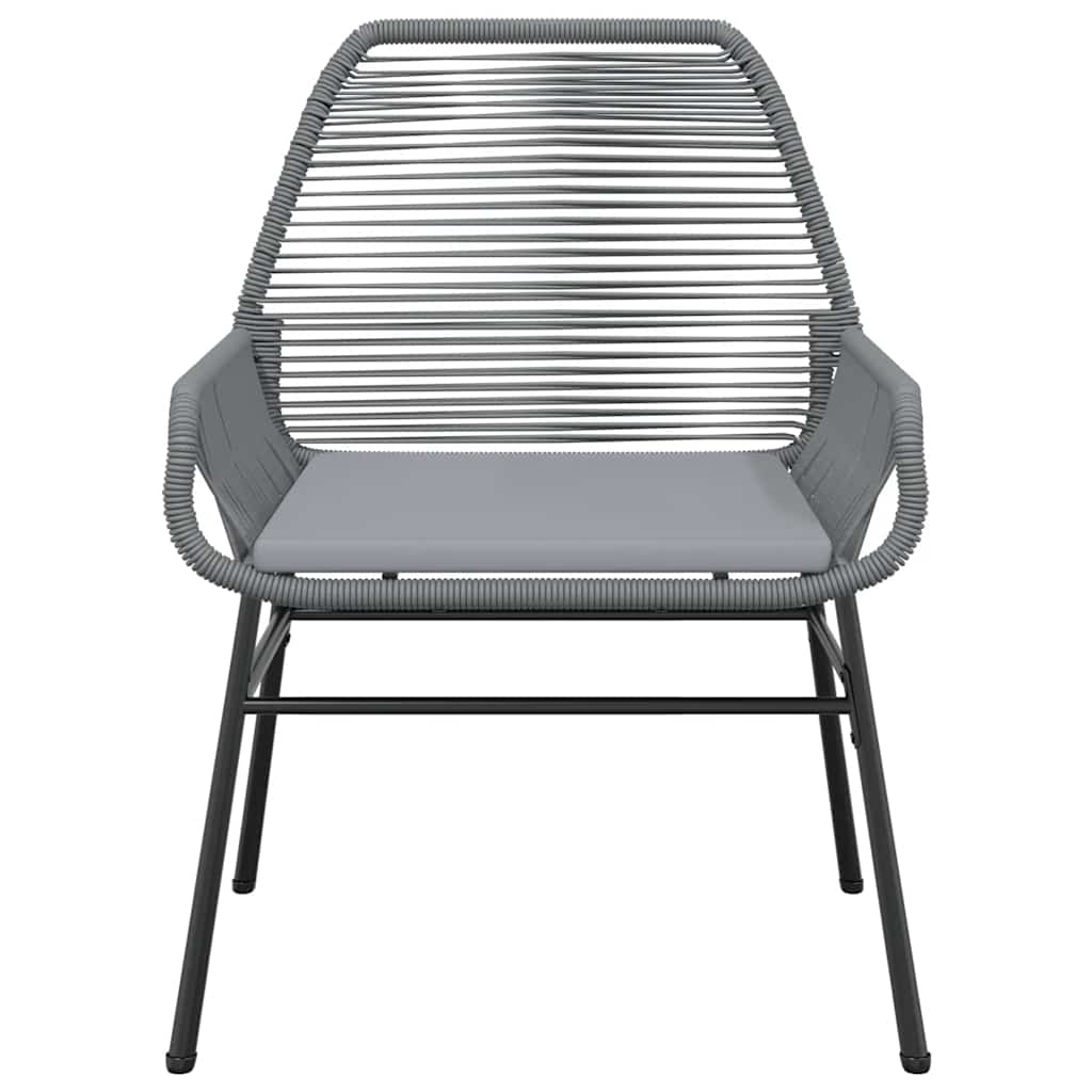 9-dijelni vrtni blagovaonski set s jastucima poliratan i staklo Siva 200 x 100 x 74 cm